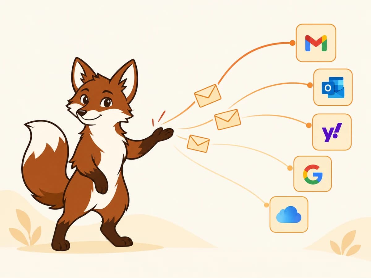 Warmi sending mail out to Gmail, Outlook, Yahoo, Google Workspace and iCloud